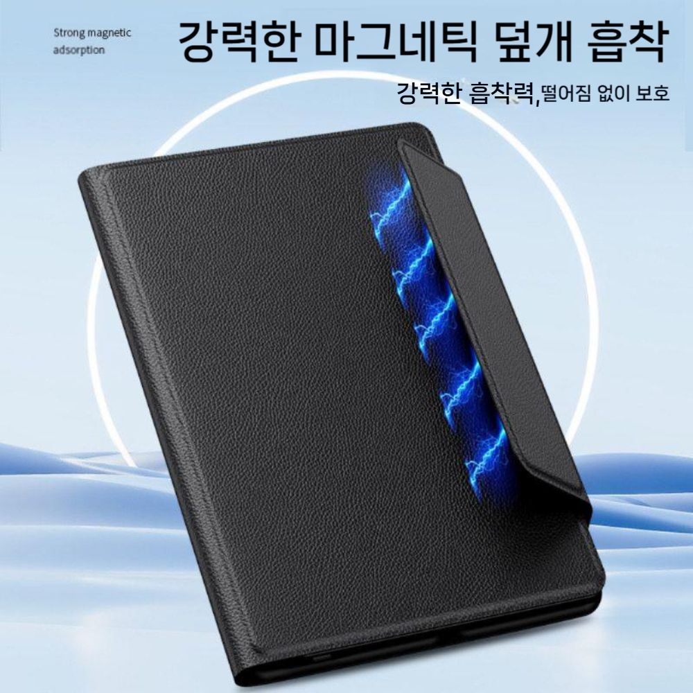 갤럭시z폴드8 와이드 울트라 케이스 블루투스 키보드 마우스 가죽 자석 플립 펜슬 세트 이미지 6