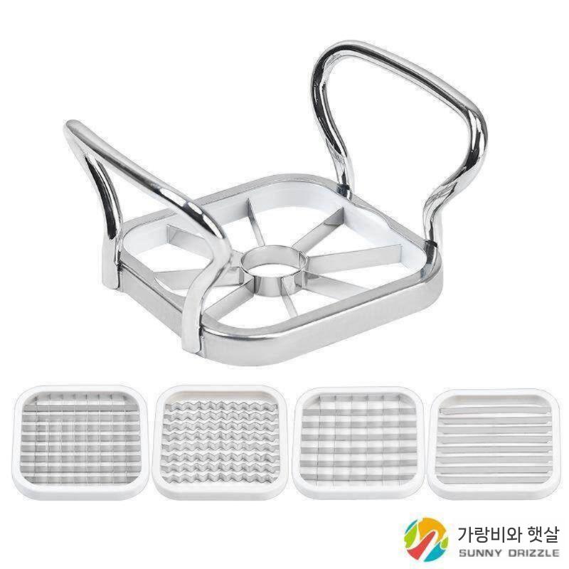 깍둑썰기 도구 당근 만능 양파 칼 감자 야채 다기능 3종 세트 이미지 7