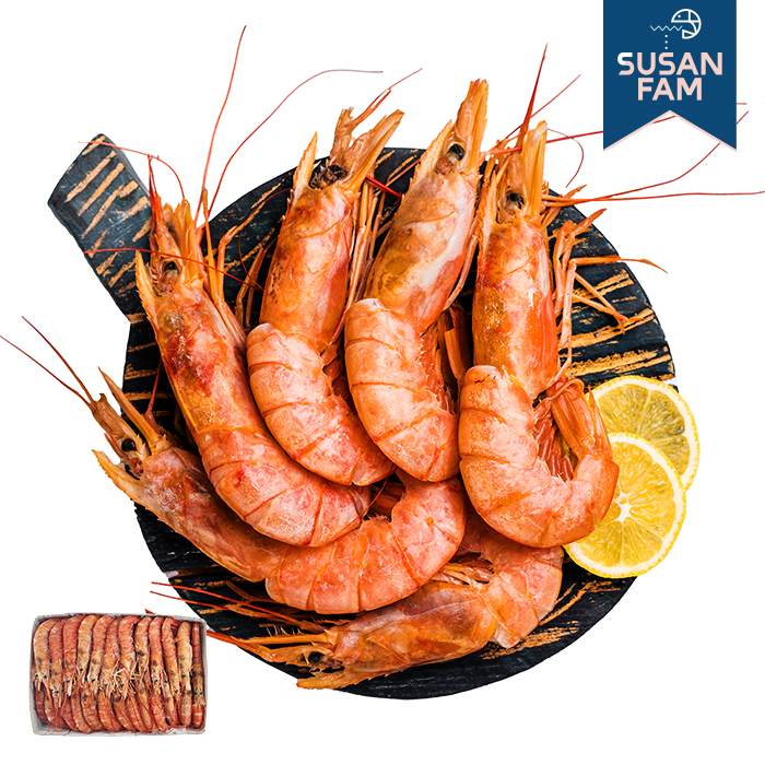 자연산 홍새우 2kg L2 대사이즈 아르헨티나산 왕새우 - 메인 이미지