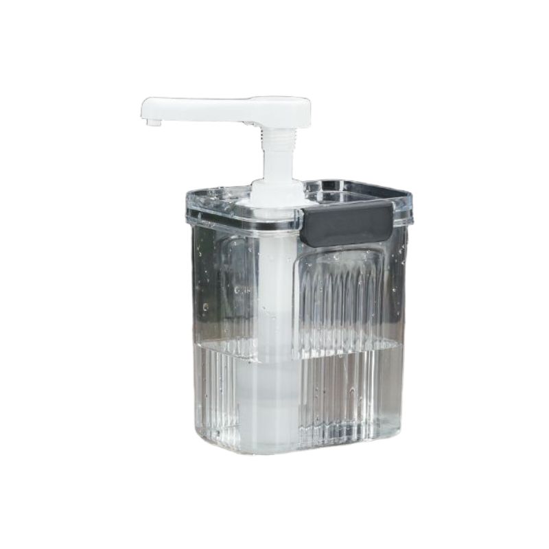 시럽 디스펜서 소스통 꿀 펌프 조미료 용기 주방 업소용 1300ml 프레스당 10ml - 상품 이미지