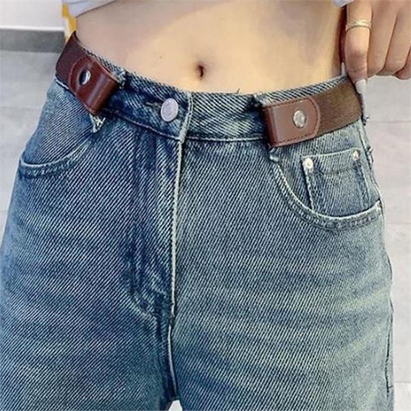이지웨어 여성 노버클 벨트 데일리 노버클 탄성 벨트 청바지 고탄력 - 상품 이미지
