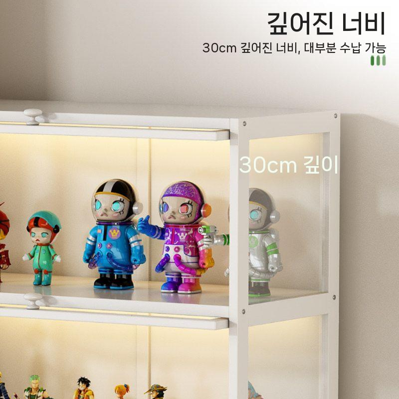 피규어 진열장 전시 정리함 대형 아크릴 쇼케이스 디스플레이 4단 폭 60cm 이미지 7