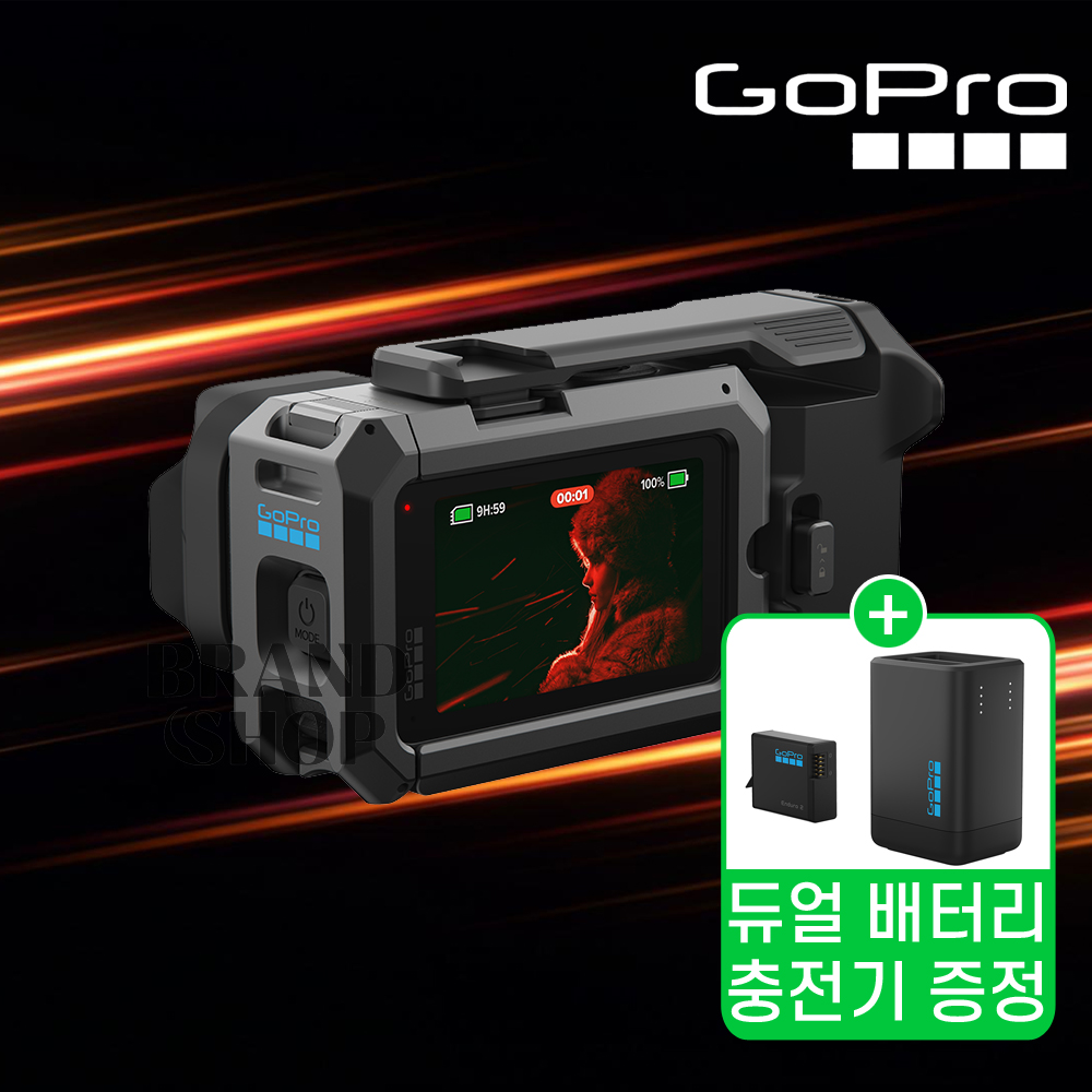 고프로 액션캠 미션1 프로 그립 에디션 헬멧 자전거 블랙박스 바디캠 유튜브 소형 POV - 상품 이미지