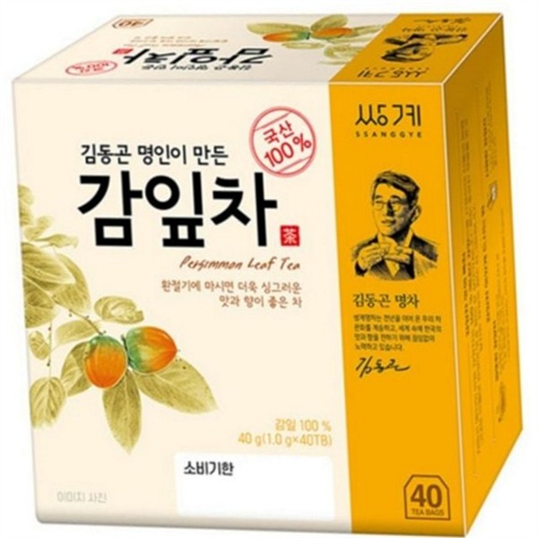 무카페인 김동곤 명인 감잎 잎차 40g(1.0gx40TB) 전통차 감잎 잎차 티백 - 상품 이미지