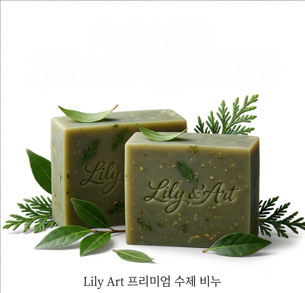 릴리앤아토 천연 편백비누 건조함 노폐물제거 가려운피부 민감성 보습제 비누 100g 2개 - 상품 이미지