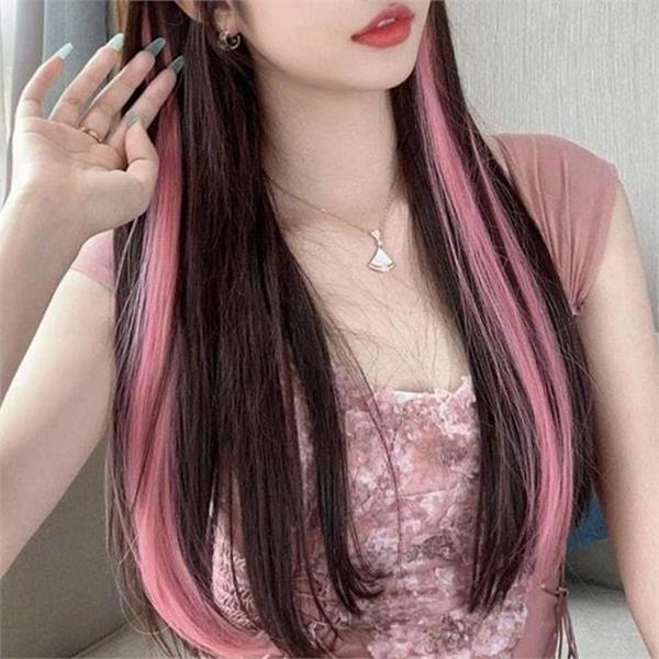 스트레이트 여성 피스 웨이브 부분 가발 피스 붙임머리 패션 포인트 - 상세 이미지 2