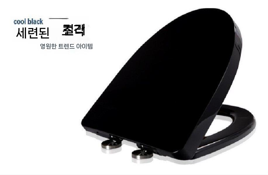변기커버 시트 뚜껑 비데 양변기 욕실 디자인 교체 흰색 - 상세 이미지 3