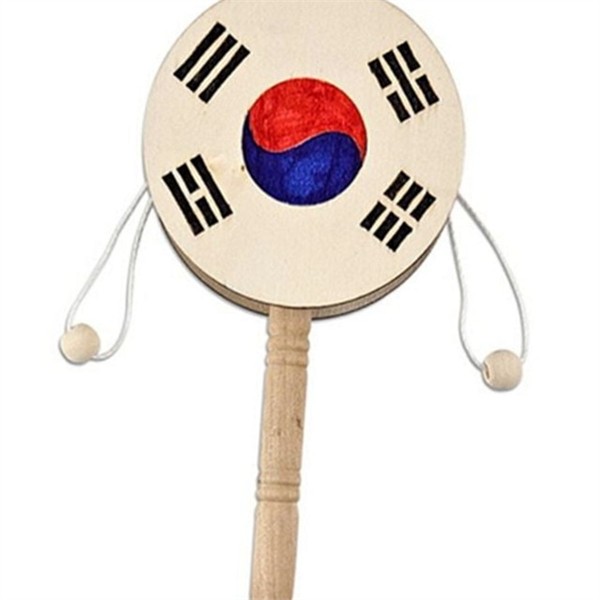 만들기 어린이 흔들이 이북 전통 유아 흔들이 이북 키트 태극기 - 상세 이미지 2