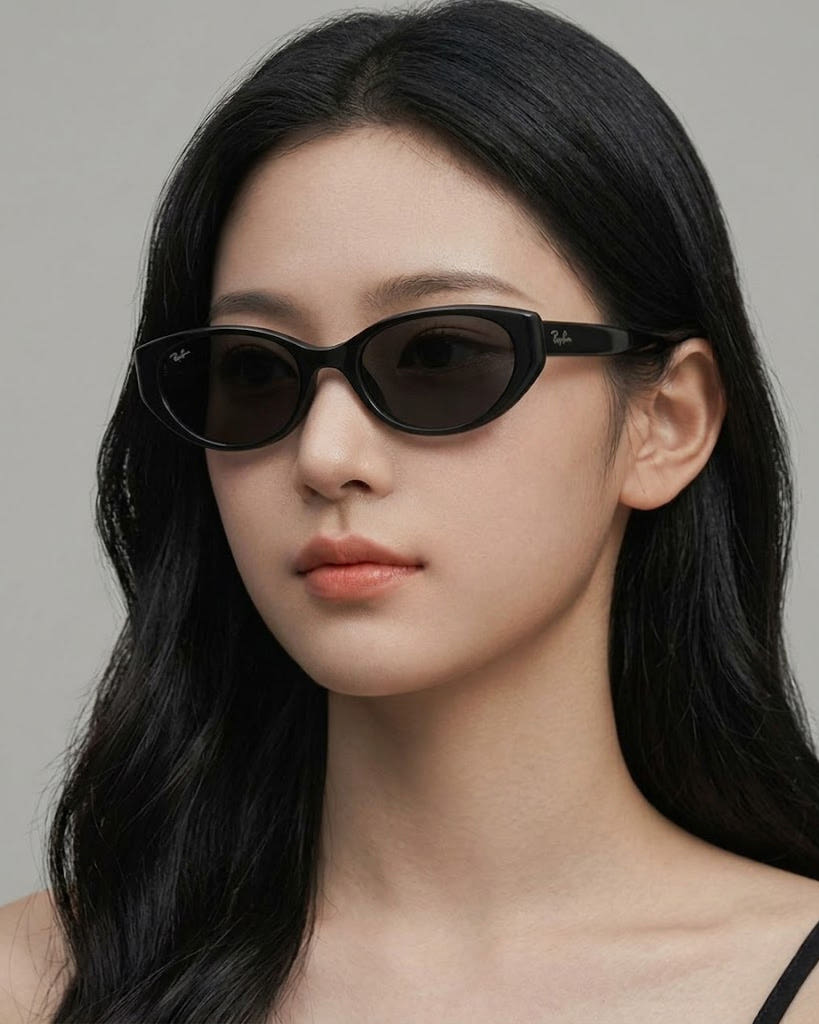토탈선글라스 레이밴 RB4457D RB4473D 캣아이 뿔테 패션 여자 선글라스