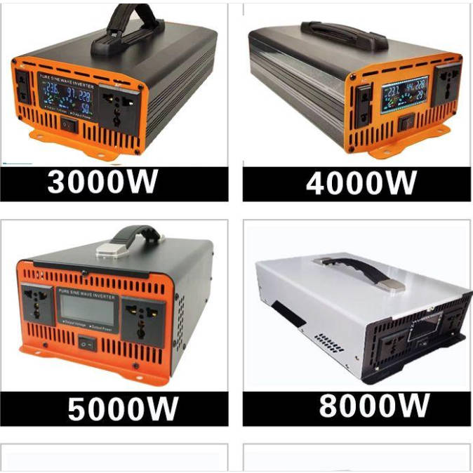 순수 정현파 대용량 전기 변환기 3000W TV 컴퓨터 220V 12V - 상세 이미지 2