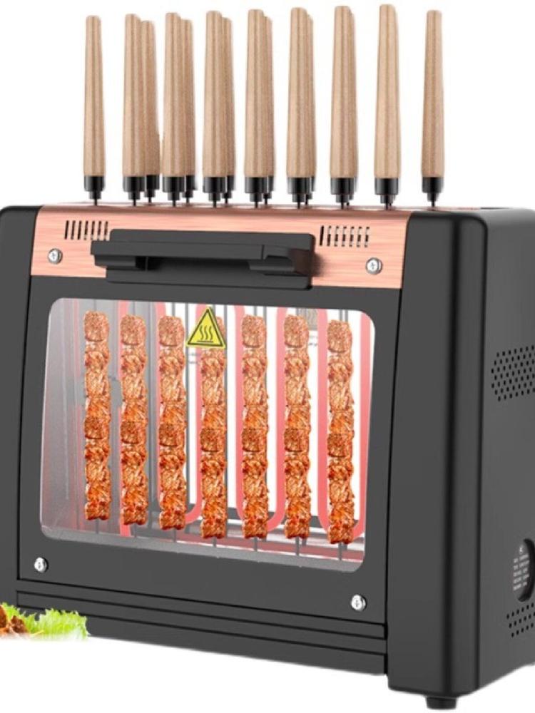 자동회전 꼬치구이기계 바베큐그릴 로스터 업소용 꼬치구이 - 상세 이미지 5