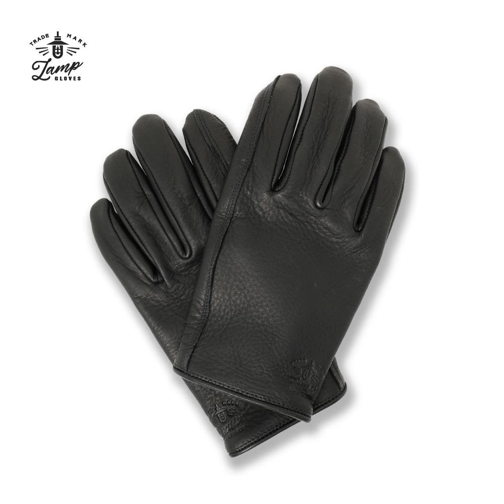 Lamp Gloves 램프 글러브 미드 블랙 사슴가죽 일본 프리미엄 수제 범용 장갑 - 상품 이미지