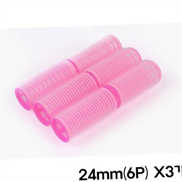 찍찍이 헤어 구르프 24mm6PX3개 뿌리 셀프 헤어 구르프 24mm6PX3개 앞머리 볼륨 - 상품 이미지
