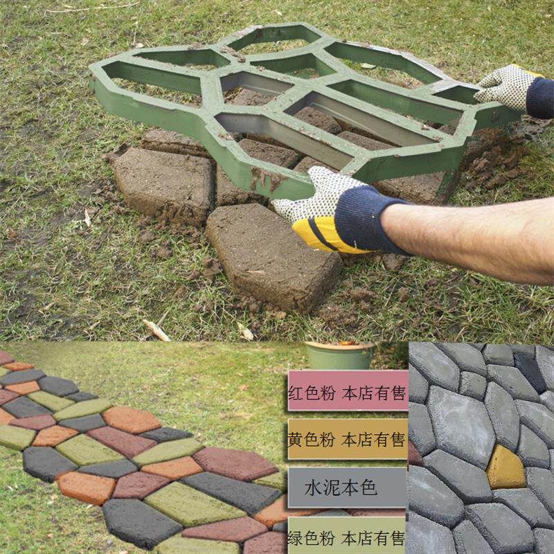 보도블럭틀 시멘트 누름틀 바닥 조경석 벽돌 인도 6면 1 30x30 cm 이미지 6
