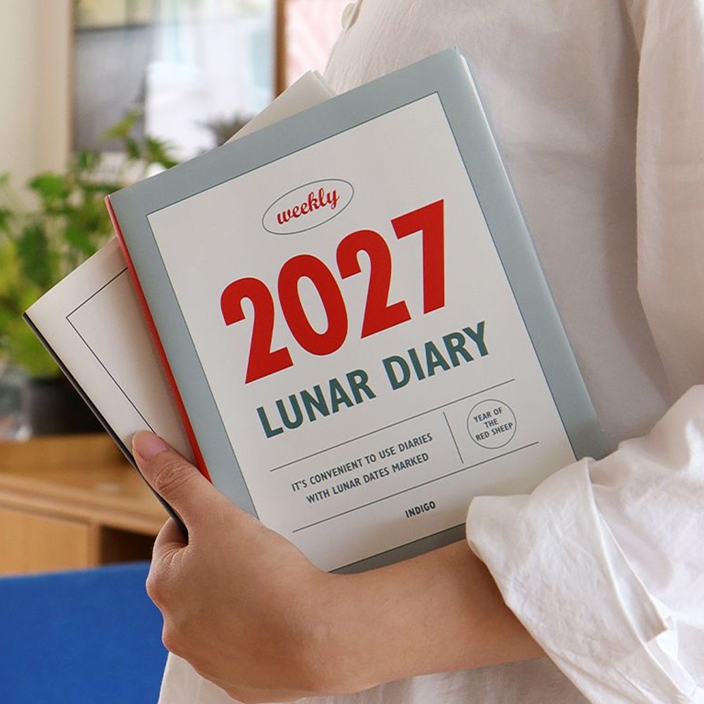 2027년 다이어리 위클리 음력 레트로 27년 주간 플래너 수첩 2027 - 상품 이미지
