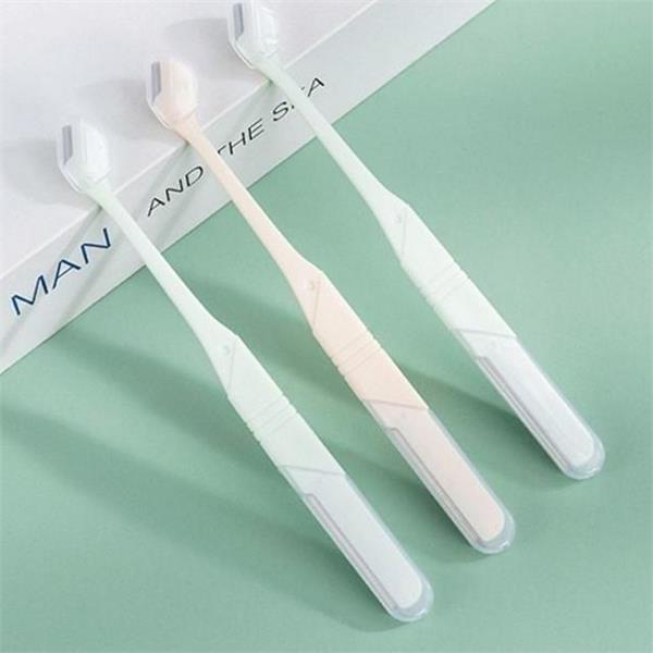 휴대용 양면 눈썹 칼 3pcs1set 미용 눈썹 정리 칼 다용도 - 상품 이미지