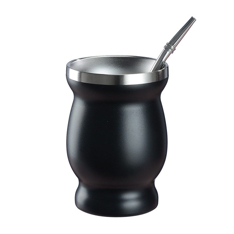 마테차컵 마테잔 허브찻잔 아르헨티나 전통 차세트 전용컵 레드 240ml 이미지 6