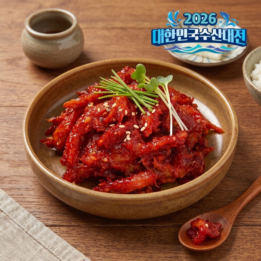 [여름맞이 수산대전] 속초식 새콤달콤 쫄깃한 명태회무침 1kg - 상품 이미지