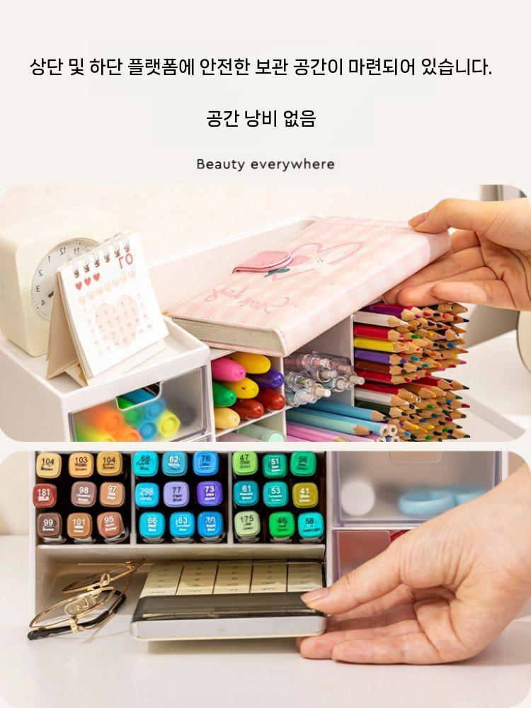 필기구 정리함 수납함 문구점 펜꽃이 펜 칸막이 보관함 9칸 이미지 6