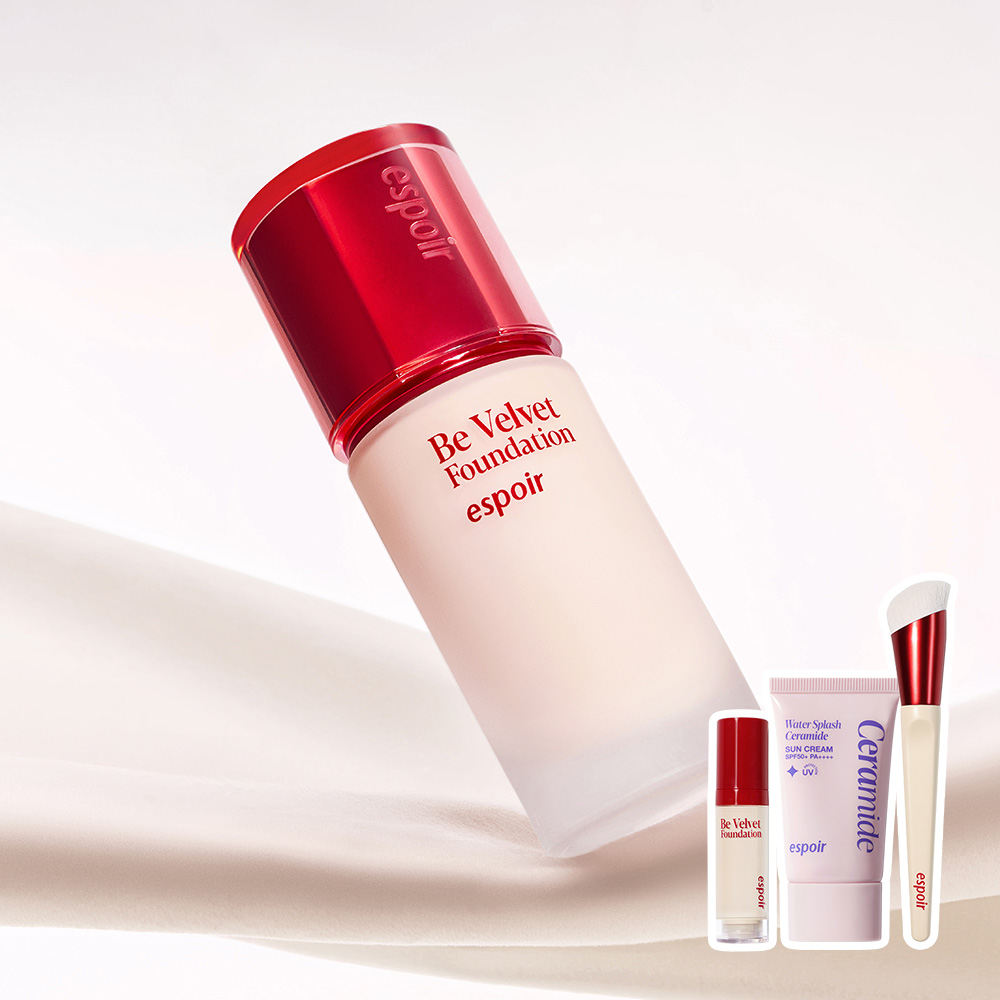 에스쁘아 비벨벳 파운데이션 SPF22 PA++ 30g (증정: 포어 블러 브러쉬 + 미니 파데 #두부 + 선크림 세라마이드 20ml) 상품 이미지