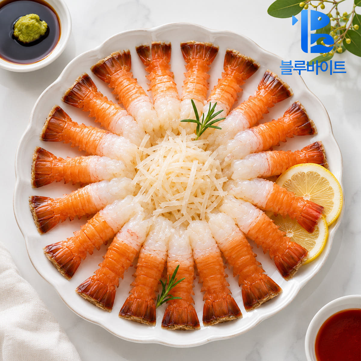 [블루바이트]딱새우회 제주 자연산 손질새우 딱새우 150g