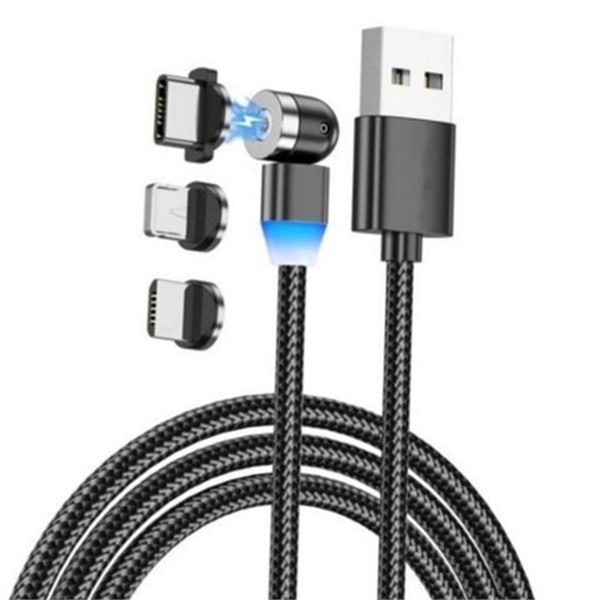 3in1 스마트폰 자석 충전 케이블 3in1 마그네틱 스마트폰 고속 충전 - 상품 이미지