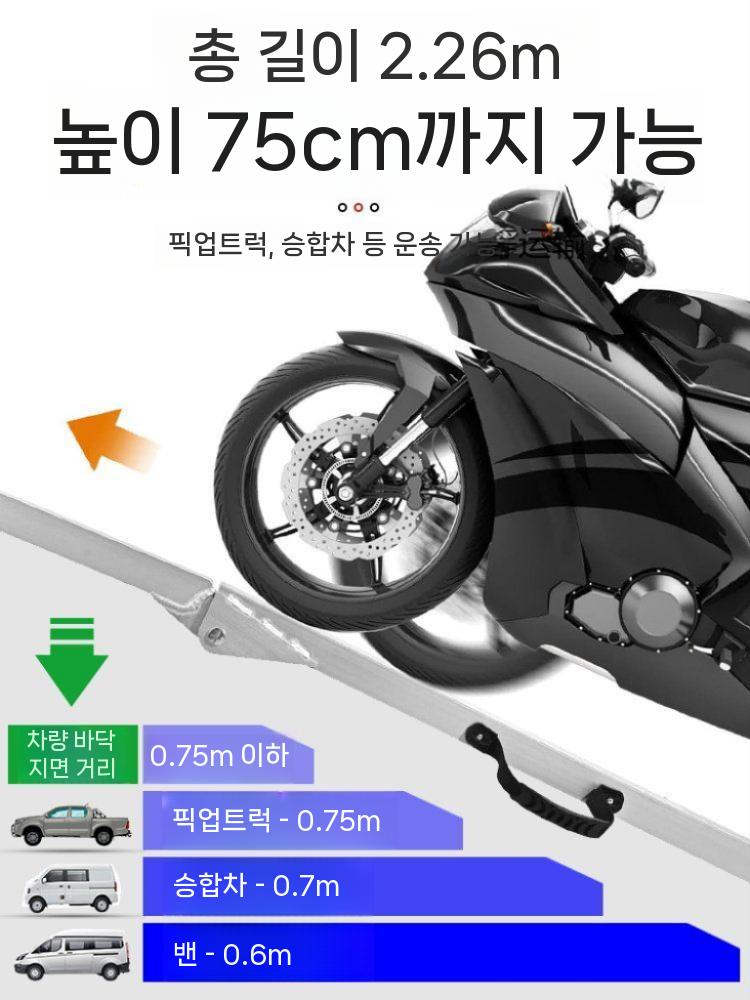트럭 발판 계단 상하차 화물차 사다리 오토바이 적재 발판 - 상세 이미지 5