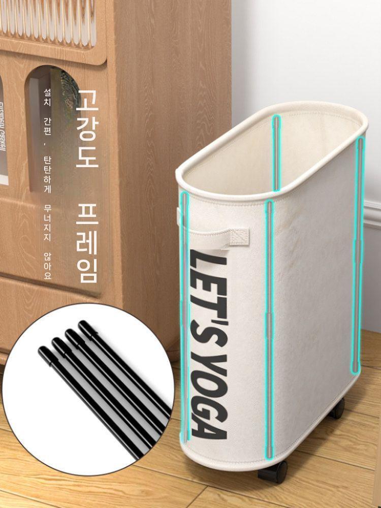 요가매트 보관함 필라테스 운동기구 정리대 수납 헬스장 베이지 - 상세 이미지 5