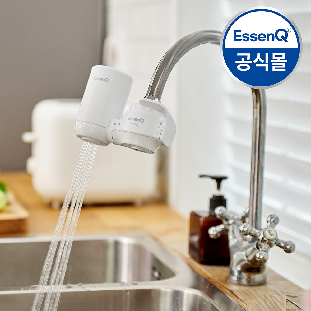 에센큐 나노 직수형 주방 싱크대 수도꼭지 수전연결 무전원 미니정수기 코브라형 - 상품 이미지
