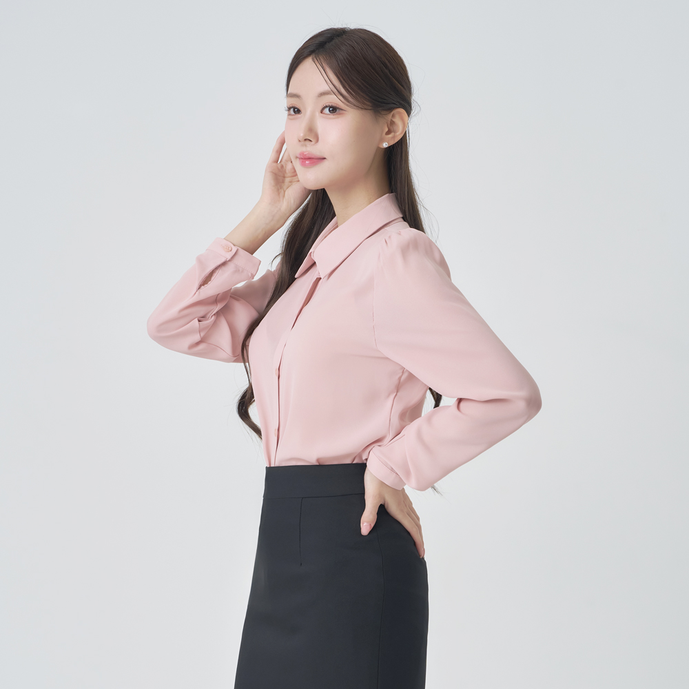 기본블라우스 카라블라우스 셔츠 [퍼프] 이미지 8