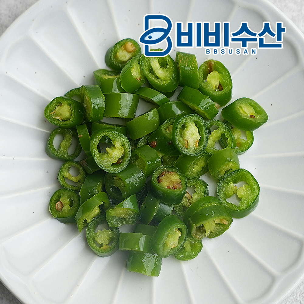냉동야채 청양고추 슬라이스 1kg, 1개 - 상품 이미지