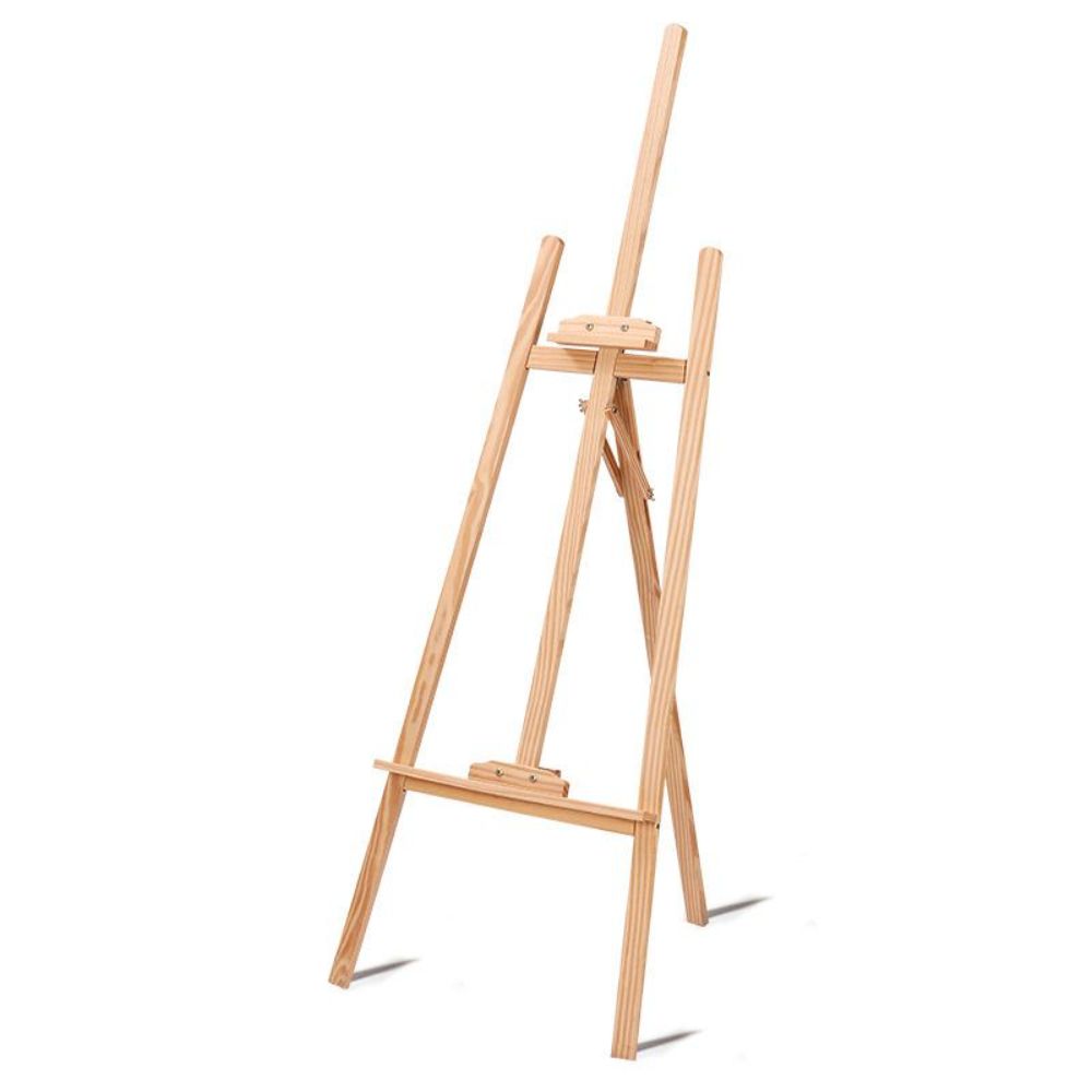 원목 이젤 화판 스탠드 거치대 미술 드로잉 그림 접이식 90cm - 상품 이미지