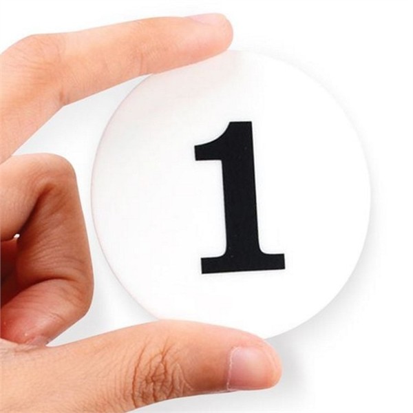 사물함 원형 아크릴 번호판 60mm1P1~50 안내 원형 숫자 표지판 카페 - 상품 이미지