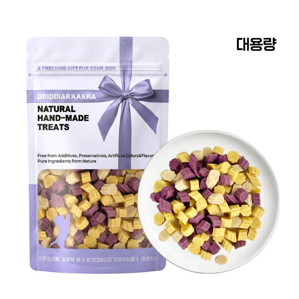 연어야채 트릿 강아지 수제간식 고구마 단호박 노견 비건 연어+야채, 300g, 1개 - 상품 이미지