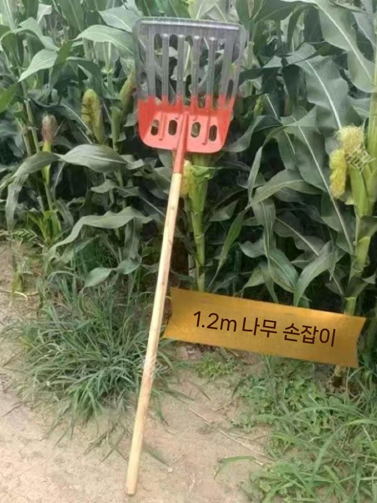 돌고르기 삽 납작삽 자갈 작은 대형 옥수수삽 곡물 소형 36x50cm+1.2m 막대 이미지 6
