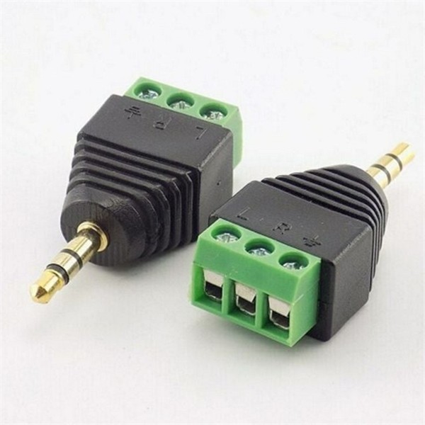 나사식 오디오 터미널 단자 3.5스테레오P3P단자 커넥터 3.5 스테레오 단자 3.5mm - 상품 이미지