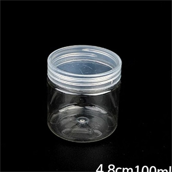 투명 플라스틱 보관 용기 4.9cm100mlx20개 휴대용 플라스틱 소분 용기 슬라임 - 상품 이미지