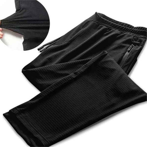 통기성 남성 메쉬 바지 시원한 남성 냉감 바지 와이드 여름 - 상품 이미지