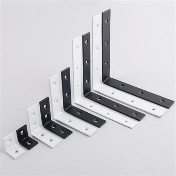 직각 앵글 브라켓 25x25/50x50 보강대 ㄱ자 브라켓 코너 철물 고정 - 상품 이미지