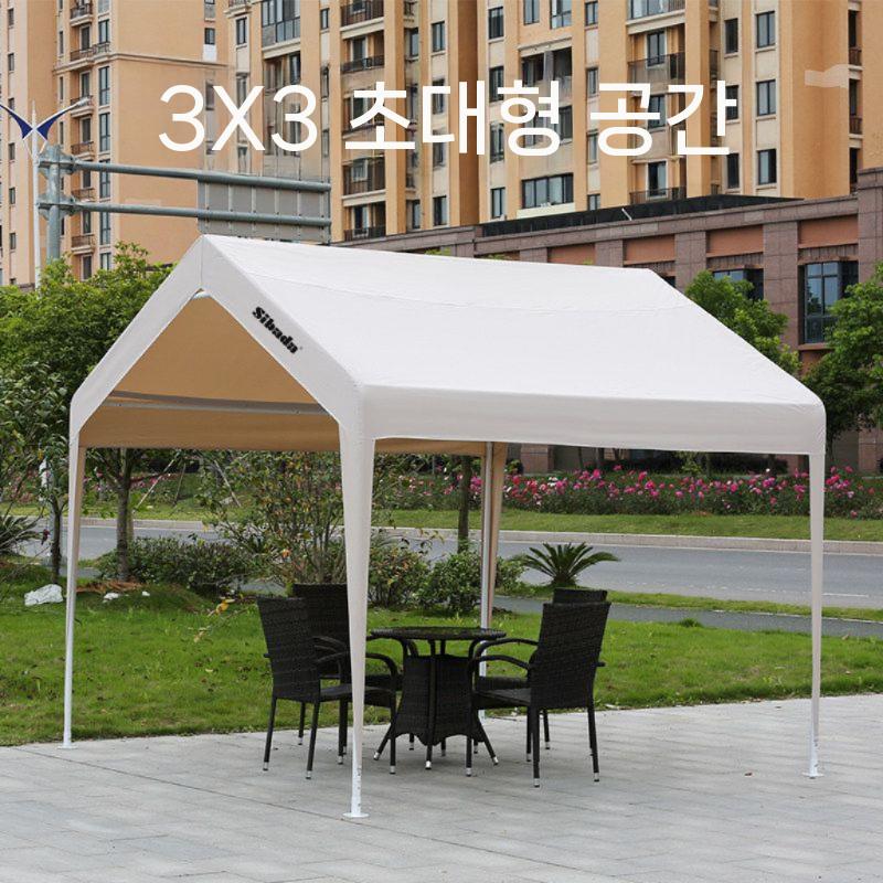 창고형 천막 격리 그늘막 행사 공사 야외 농막텐트 3x3m - 상세 이미지 4