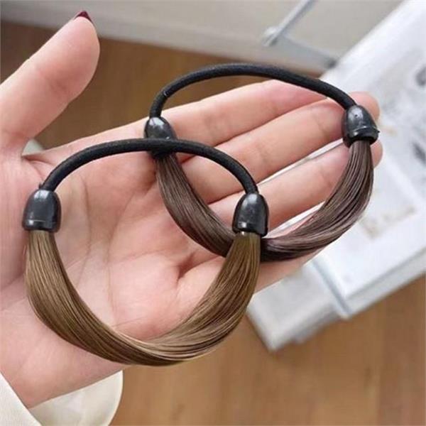 스타일링 인조 포니테일 머리 끈 헤어 인조 머리카락 끈 헤어밴드 - 상품 이미지