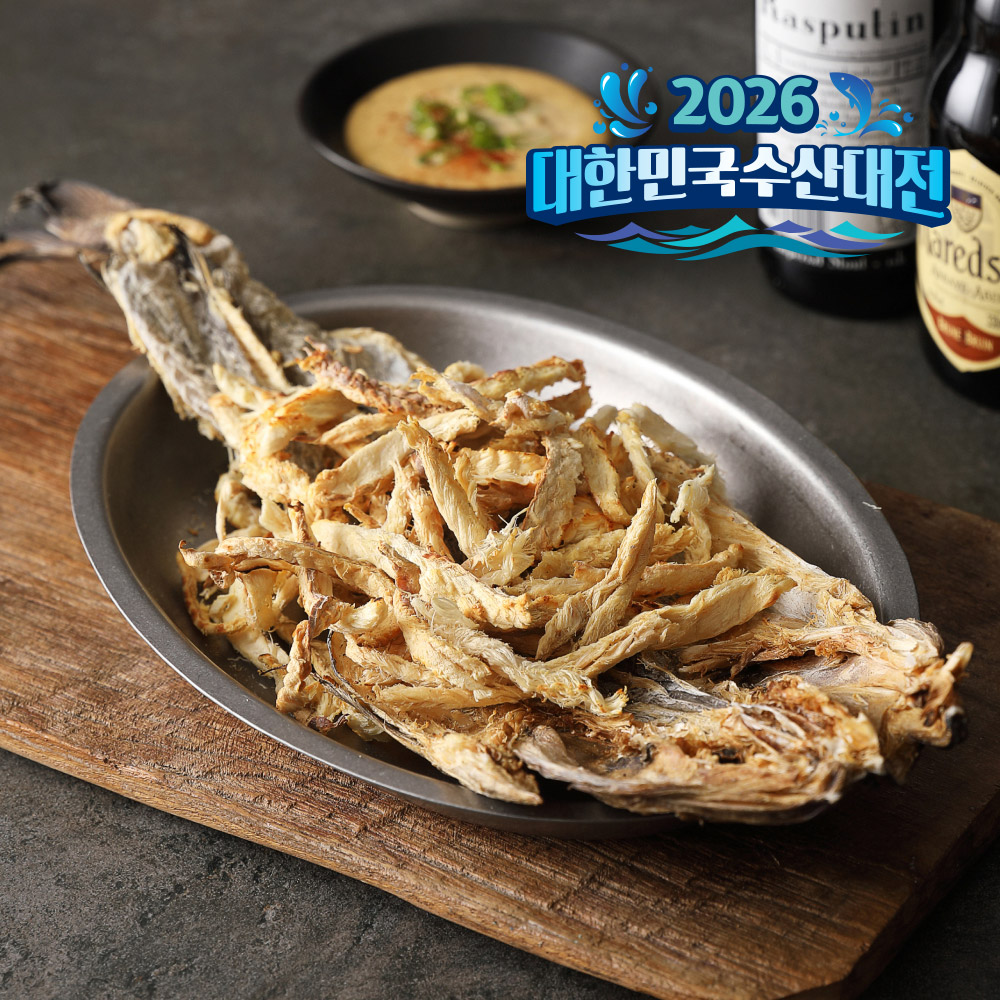 [푸딩팩토리] 한마리 순살 먹태 90g 마른안주 건어물 손질완료 황태채 (면세) - 상품 이미지