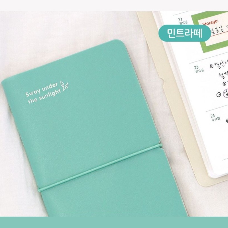 2027년 다이어리 미니 오늘의 온도 슬림 위클리 다이어리 날짜형 수첩형 주간 인디고 이미지 8