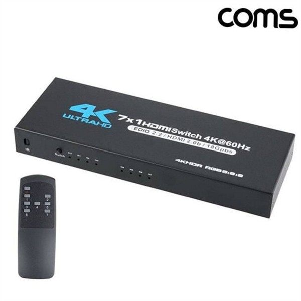 수동 hdmi 분배기 7x1 셋톱박스 hdmi 셀렉터 게임기 출력 - 상품 이미지