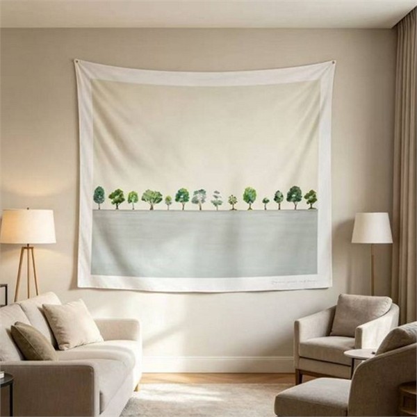 감성 벽 가림막 100x75cm 인테리어 벽 가리개 패브릭 다용도 커튼 - 상품 이미지