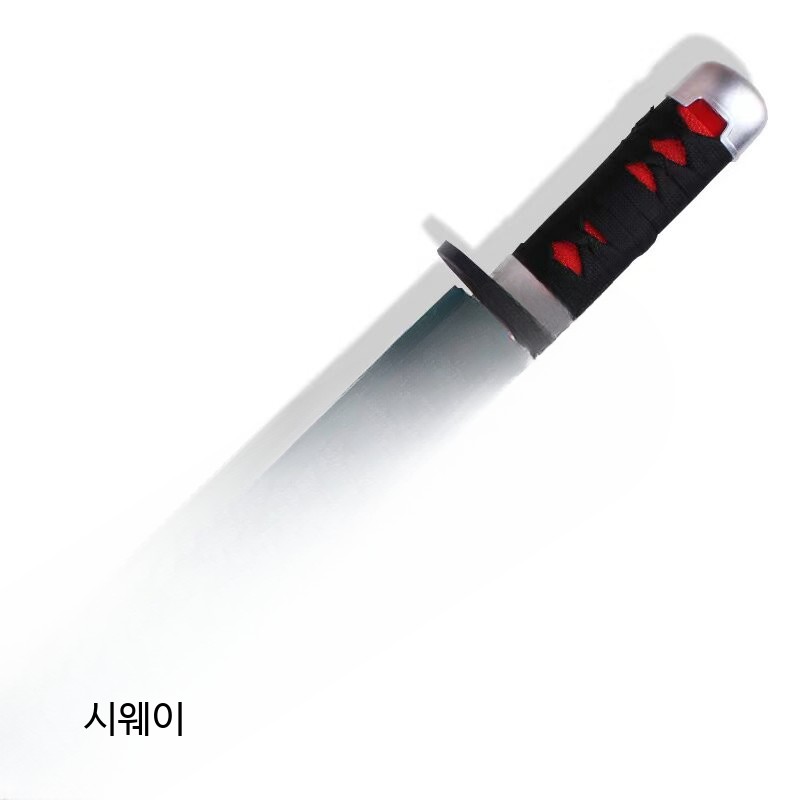 귀멸의칼날 귀칼 검 일륜도 접이식 칼모양 우산 비공식 굿즈 - 상세 이미지 5