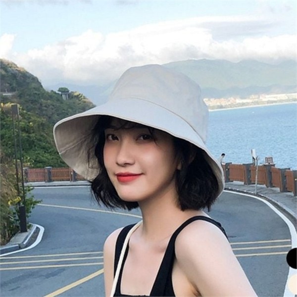 데일리 여성 버킷 햇 여름 여성 벙거지 모자 바캉스 여행 - 상품 이미지