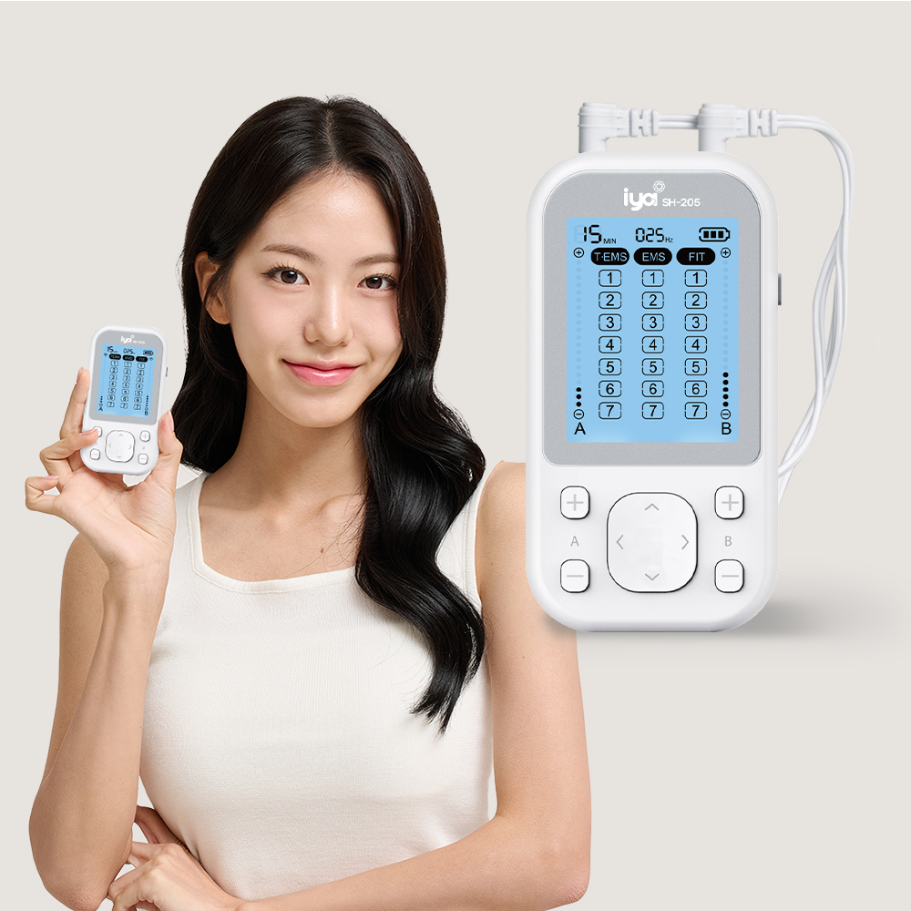 이야신한 무선 독립형 저주파마사지기 SH-205 EMS 목 어깨 허리 지압 충전식 안마기 - 상품 이미지