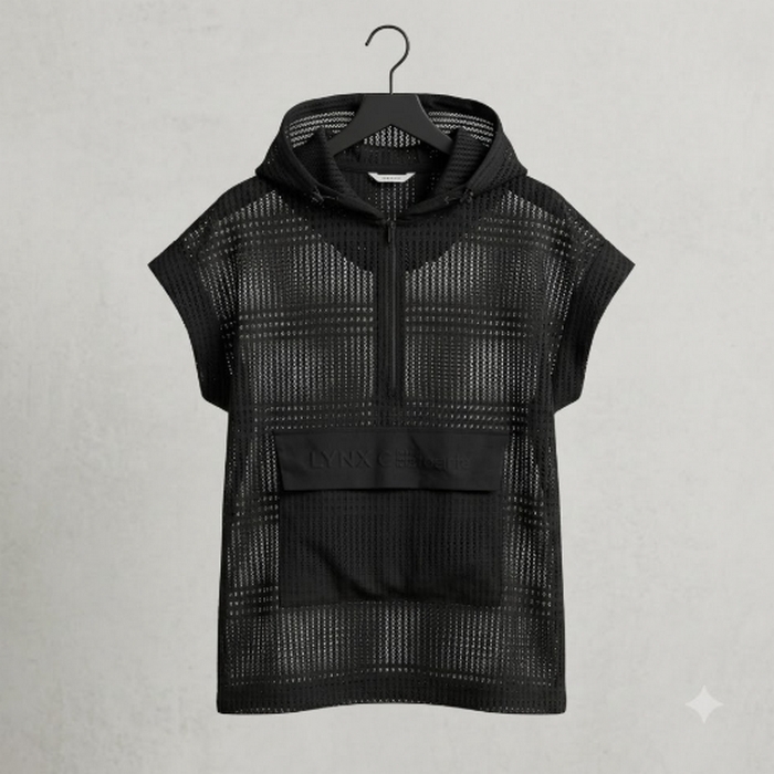 링스골프 여성 여름 후드 아노락 메쉬 통기성 민소매 골프 조끼 베스트 - 상세 이미지 4