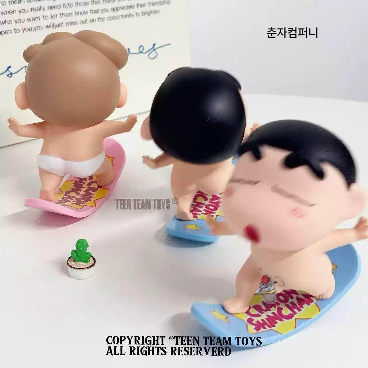 벌거벗은 짱구 피규어 짱아 인테리어 장식 소품 책상 사무실 거실 침실 욕실 춘자컴퍼니 신짱 눈 열린(약 10CM) - 상세 이미지 3